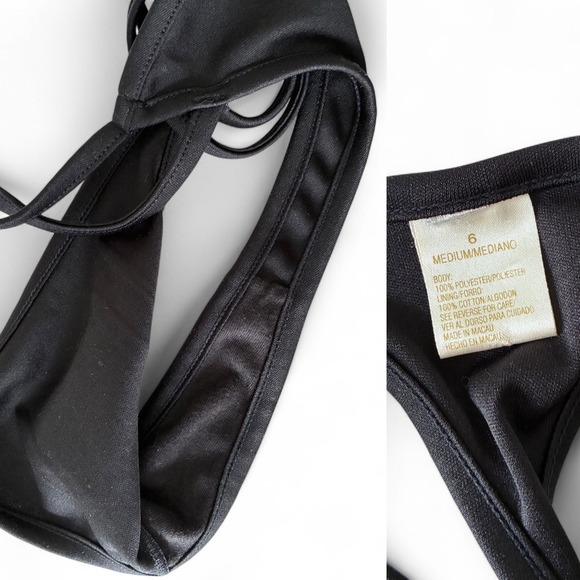 Y2K Red‎ Mesh Chemise Corset Tie Closure with Black Crystal Thong - Picture 8 of 11